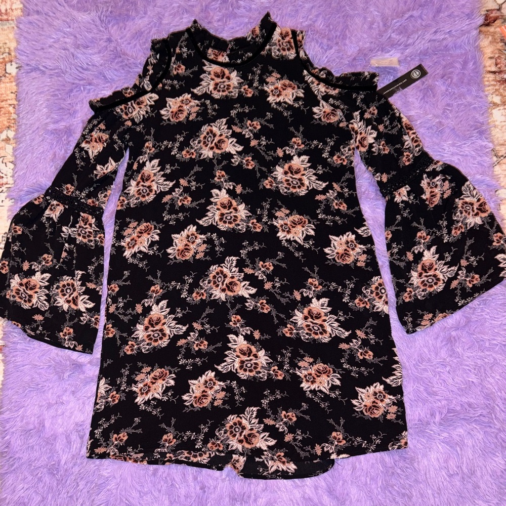 Floral Bell Sleeve Dress